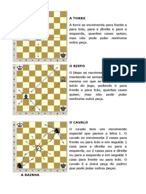 Movimento Das Peças, PDF, Jogos tradicionais